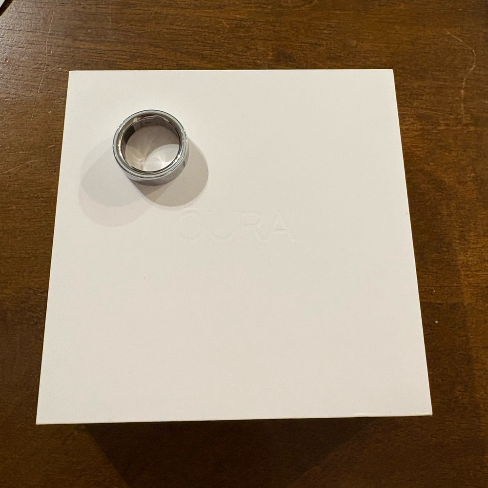 Oura Polished Silver Ring